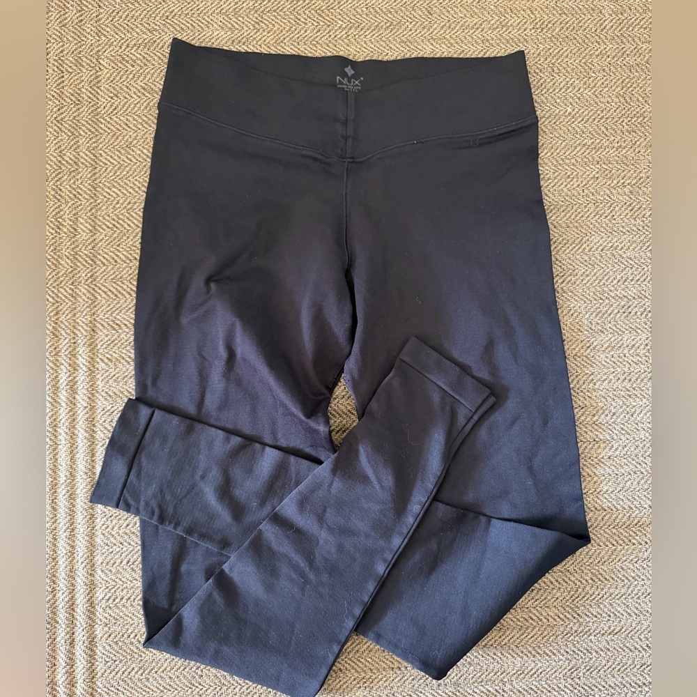 Nux Black Seamless Full Length Leggings - Womens Size Medium